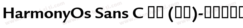 HarmonyOs Sans C 普通 (西方)字体转换